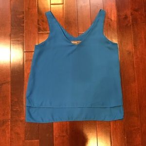 Donna Ricco New York Ruffle Sleeveless Blouse Top